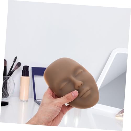 LOLIPPYY Silikon Übungshaut Kopf für Tattoo Training Gesicht Mannequin mit Abnehmbaren Augenbrauen Wimpern Lippen Langlebiges Realistisches Übungsmodell für Eyeliner Wimpernstempel und LOLIPPYY Silikon Übungshaut Kopf für Tattoo Training Gesicht Mannequin mit Abnehmbaren Augenbrauen Wimpern Lippen Langlebiges Realistisches Übungsmodell für Eyeliner Wimpernstempel und von LOLIPPYY