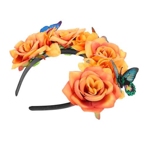 LOLIPPYY Simulierter Blumen Haarreif mit Schmetterling Flexibles Stoff Stirnband für Damen Bequemes Party Accessoire für Hochzeiten Teepartys und Festliche Anlässe LOLIPPYY Simulierter Blumen Haarreif mit Schmetterling Flexibles Stoff Stirnband für Damen Bequemes Party Accessoire für Hochzeiten Teepartys und Festliche Anlässe von LOLIPPYY