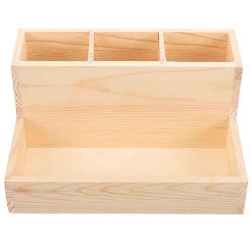 LOLIPPYY Makeup Pinselhalter Aus Holz Eleganter Organizer Für Kosmetik Und Nägel Stilvolle Aufbewahrungslösung Für Schminktische Und Schreibtische Multifunktional Und Praktisch von LOLIPPYY