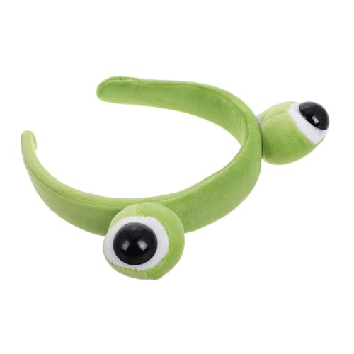 LOLIPPYY Kuscheliger Frosch-haarreif Mit Großen Augen Plüsch Cartoon Stirnband Für Make-up Gesichtswäsche Und Kostümpartys Für Und Mädchen Lustiges Tier-accessoire von LOLIPPYY