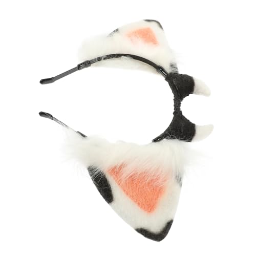 LOLIPPYY Stirnband mit Kuhohren Leichtes Formstabiles Haarband für Frauen und Mädchen Modisches Accessoire für Cosplay Geburtstag Feiertage und Alltag von LOLIPPYY