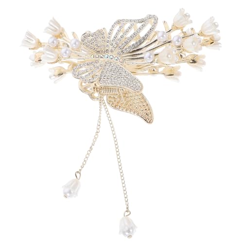 LOLIPPYY Strass Haarklammer Metall Große Haarkralle Glitzernde Haarspange mit Funkelnden Kristallen für Dickes Haar Eleganter Haarschmuck Hochzeit Party Mädchen Frauen von LOLIPPYY