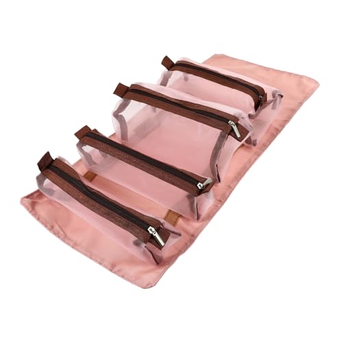 LOLIPPYY Tragbare Faltbare Kosmetiktasche mit Großem Fassungsvermögen Abtrennbar Glattem Reißverschluss für Make Up Pinsel Reise und Persönliche Pflege Multifunktional für Damen und Herren von LOLIPPYY