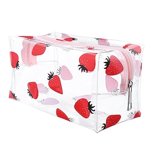 LOLIPPYY Transparente Kosmetiktasche Reise Kulturbeutel Rissfest PVC Tragbare für Damen Mädchen Kosmetik Organizer von LOLIPPYY