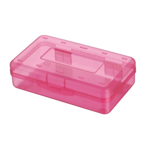 LOLIPPYY Transparente Leichte Kunststoff Stiftebox für Geräumiger Bleistift Organizer mit Robustem Material Kompakt für Schule Büro und Alltag von LOLIPPYY
