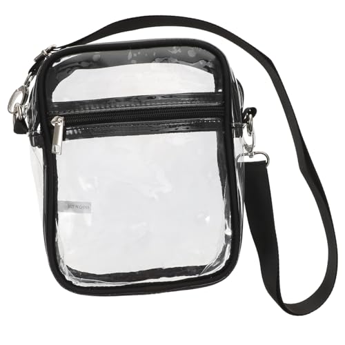 LOLIPPYY Transparentes PVC Crossbody Handytasche mit Reißverschluss Verstellbar Unisex Geldbörse und Kosmetiktasche Leicht Langlebig für und Stadionzugang LOLIPPYY Transparentes PVC Crossbody Handytasche mit Reißverschluss Verstellbar Unisex Geldbörse und Kosmetiktasche Leicht Langlebig für und Stadionzugang von LOLIPPYY