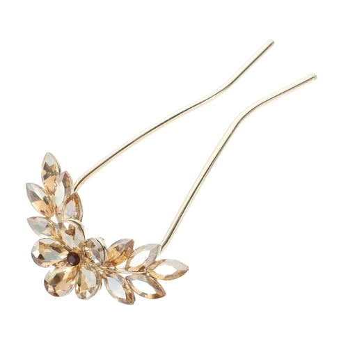 LOLIPPYY U Förmige Haarnadel mit Strasssteinen Großer Haarstab für Stilvolle Hochsteckfrisuren Zuverlässiger Griff Modischer Haarschmuck für Frauen Geeignet für Hochzeit Fest und Alltag von LOLIPPYY