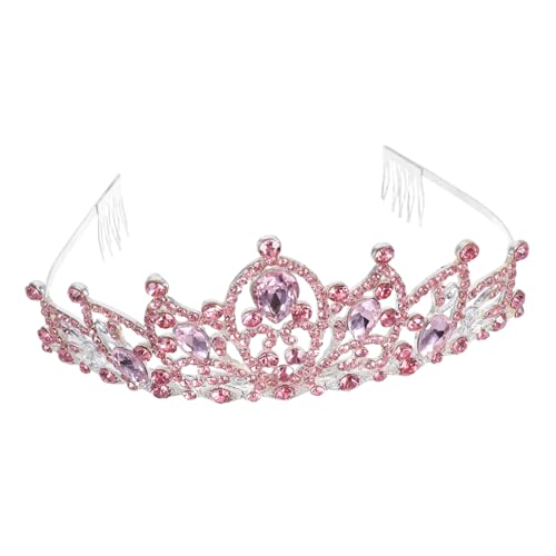 LOLIPPYY Vintage Barock Krone Haarreif mit Funkelnden Strasssteinen Stabiles Stirnband für Damen und Mädchen Vielseitig für Hochzeit Geburtstag Festzug und Besondere Anlässe Geeignet von LOLIPPYY