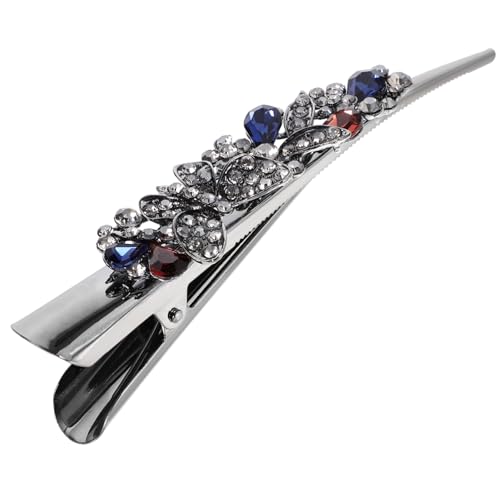 LOLIPPYY Vintage Große Haarspange mit Strass Robuster Alligator Clip Rutschfest für Damen Dekorativer Haarschmuck zum Stylen und Fixieren Vielseitig für Alltag und von LOLIPPYY