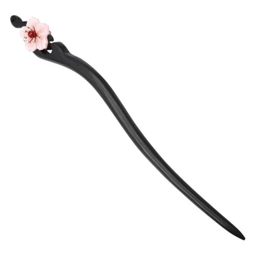 LOLIPPYY Vintage Haarstab Haarnadel mit Blume Dutt Halter Chinesischer Haarschmuck für Damen und Mädchen Eleganter Haarklammerstab für Duttfrisuren Traditioneller Haarnadelstil Einfach zu von LOLIPPYY