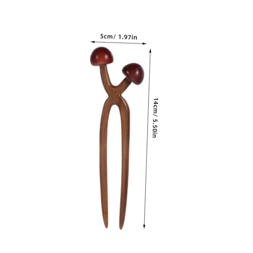 LOLIPPYY Vintage Holz Haarstab für Frauen U Förmige Haargabel Leichter und Langlebiger Haarschmuck für Dutt und Zöpfe Eleganter Haarnadel Clip für Mädchen und Damen von LOLIPPYY