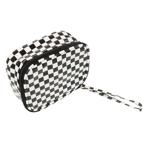 LOLIPPYY Wasserfester PU Mini Geldbeutel für im Karierten Design für Kosmetik Lippenstift Münzen und Hygieneartikel mit Sicherem Reißverschluss LOLIPPYY Wasserfester PU Mini Geldbeutel für im Karierten Design für Kosmetik Lippenstift Münzen und Hygieneartikel mit Sicherem Reißverschluss von LOLIPPYY