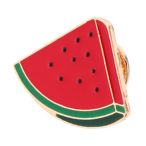 LOLIPPYY Wassermelonen Brosche Anstecknadel Modisch Fruchtförmig mit Glatter Oberfläche für Pullover Kleider Kragen und Schal Geeignet Stabile Befestigung und Charmantes Design von LOLIPPYY