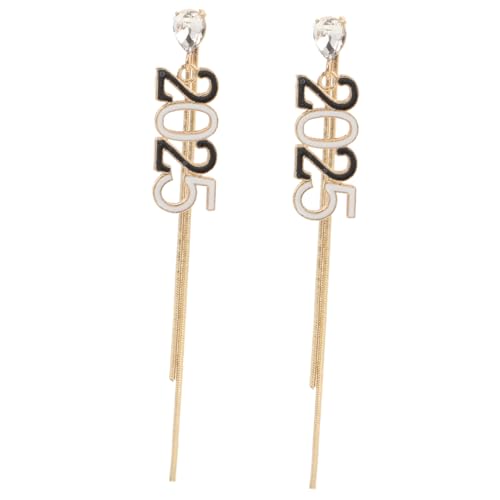 LOLIPPYY Zarte Nummern Ohrringe Damen Hängend Leicht Modisch Party Schmuck Quasten Design von LOLIPPYY