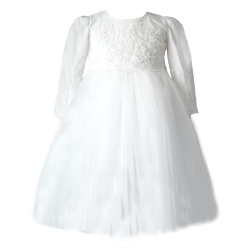LOLIWE Taufkleid Festkleid Blumenmädchen Tüllkleid M17 (74) von LOLIWE