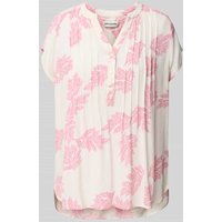 LOLLYS LAUNDRY Bluse aus Viskose mit V-Ausschnitt Modell 'Heather' in Pink, Größe M von LOLLYS LAUNDRY