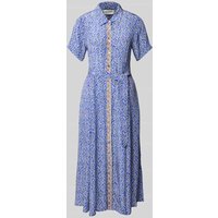 LOLLYS LAUNDRY Hemdblusenkleid aus Viskose mit Bindegürtel Modell 'Blake' in Royal, Größe M LOLLYS LAUNDRY Hemdblusenkleid aus Viskose mit Bindegürtel Modell 'Blake' in Royal, Größe M von LOLLYS LAUNDRY