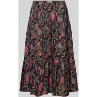 LOLLYS LAUNDRY Midirock im Stufen-Look Modell 'Morning' in Anthrazit, Größe M LOLLYS LAUNDRY Midirock im Stufen-Look Modell 'Morning' in Anthrazit, Größe M von LOLLYS LAUNDRY