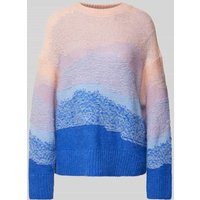 LOLLYS LAUNDRY Strickpullover mit Rundhalsausschnitt Modell 'Emmy' in Hellblau, Größe M von LOLLYS LAUNDRY