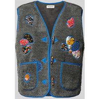 LOLLYS LAUNDRY Weste mit Eingrifftaschen Modell 'Hugo' in Anthrazit, Größe XS von LOLLYS LAUNDRY
