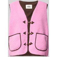 LOLLYS LAUNDRY Weste mit aufgesetzten Taschen Modell 'Hugo' in Pink, Größe M von LOLLYS LAUNDRY