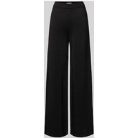 LOLLYS LAUNDRY Wide Leg Stoffhose mit elastischem Bund Modell 'Agadir' in Black, Größe S von LOLLYS LAUNDRY