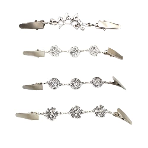 LOMSUXA 4 Stück Vintage Pullover Schal Strickjacke Clips Retro Antike Umhang Brosche Keltischer Pullover,brosche damen,broschen & anstecknadeln für damen,Verschluss Kleid Hemd Clips für Damen von LOMSUXA