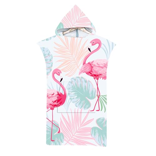 LOMTRATS Handtuchstoff Schnelltrocknender Surfumhang Wechselhandtuch Bademantel Hoodie mit Taschen für Damen und Herren Schwimmen Strand Surfen Tauchen Zuhause Baden von LOMTRATS