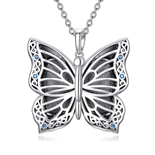 LONAGO 925 Sterline D'argento Collana Medaglione Personalizzata Che Contiene Immagini Farfalla Medaglione Pendente Collana Gioielli per le Donne LONAGO 925 Sterline D'argento Collana Medaglione Personalizzata Che Contiene Immagini Farfalla Medaglione Pendente Collana Gioielli per le Donne von LONAGO
