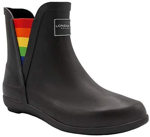 LONDON FOG Damen Piccadilly Regenstiefel, Mehrfarbig (regenbogenfarben), 40.5 EU von LONDON FOG