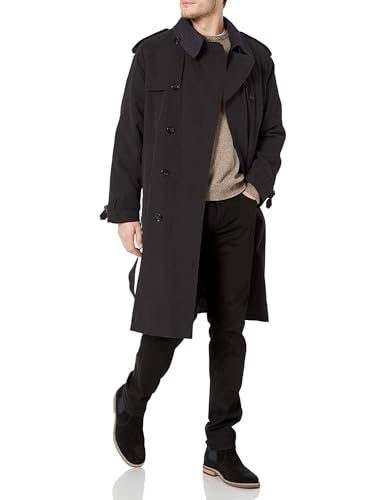 LONDON FOG Herren-Trenchcoat - Schwarz - 54 von LONDON FOG