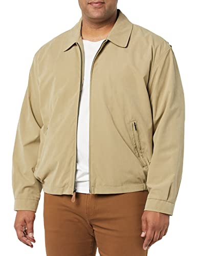 LONDON FOG Herren Zip Front Light Mesh Lined Golf Jacket Baumwolle leicht Jacke, camel, S EU von LONDON FOG