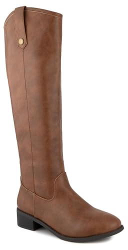 LONDON FOG Irie Reitstiefel für Damen, normale und breite Wadenfarben erhältlich, Cognac, 37.5 EU LONDON FOG Irie Reitstiefel für Damen, normale und breite Wadenfarben erhältlich, Cognac, 37.5 EU von LONDON FOG