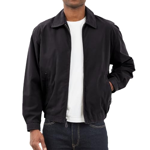 LONDON FOG Men's Auburn Zip-Front Golf Jacket (Regular & Big-Tall Sizes), Black, 2X-Large von LONDON FOG