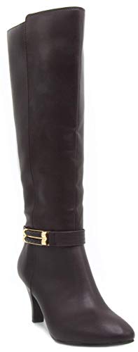 London Fog Damen-Stiefel mit Absatz, Braun, 41 EU von LONDON FOG