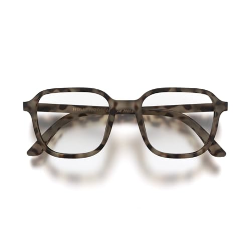 LONDON MOLE® Hollywood Blaulichtblocker-Brille | Coole quadratische Form | Verhindert Augenbelastung bei Bildschirmen | Für Männer, Frauen, Unisex | Federbeschläge von LONDON MOLE