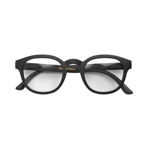 LONDON MOLE Brillen | Monalux Lesebrille | Quadratische Gläser | Coole Leser | Designer-Brille | Herren/Damen-Lesebrille | Unisex | Federscharniere | Mattschwarz | Vergrößerung +2,0 LONDON MOLE Brillen | Monalux Lesebrille | Quadratische Gläser | Coole Leser | Designer-Brille | Herren/Damen-Lesebrille | Unisex | Federscharniere | Mattschwarz | Vergrößerung +2,0 von LONDON MOLE