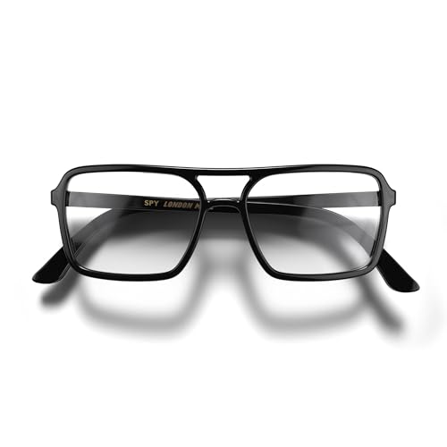 LONDON MOLE Brillen | Spy Lesebrille | Rechteckige Gläser | Coole Leser | Designer-Brille | Herren/Damen-Lesebrille | Unisex | Federscharniere von LONDON MOLE