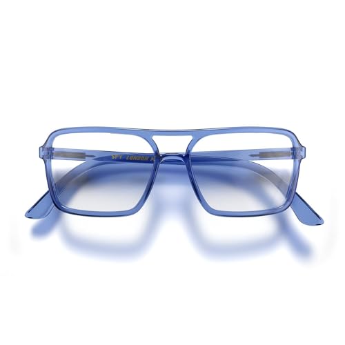 LONDON MOLE Brillen | Spy Lesebrille | Rechteckige Gläser | Coole Leser | Designer-Brille | Herren/Damen-Lesebrille | Unisex | Federscharniere von LONDON MOLE
