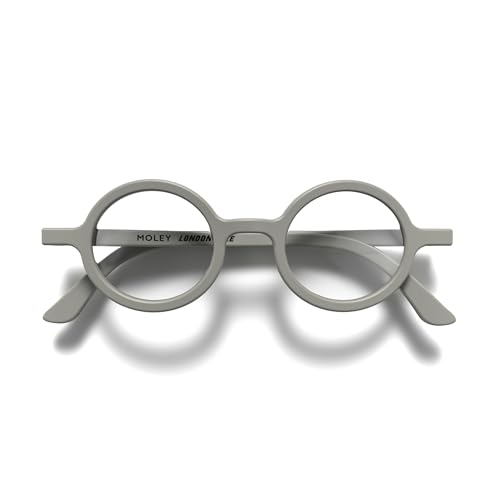 LONDON MOLE Brillen | Moley-Lesebrille | Runde Lesebrille | Coole Leser | Stilvolle Lesebrille | Herren Damen Unisex | Federscharniere | Mattgrau | + 1,0 Vergrößerung LONDON MOLE Brillen | Moley-Lesebrille | Runde Lesebrille | Coole Leser | Stilvolle Lesebrille | Herren Damen Unisex | Federscharniere | Mattgrau | + 1,0 Vergrößerung von LONDON MOLE