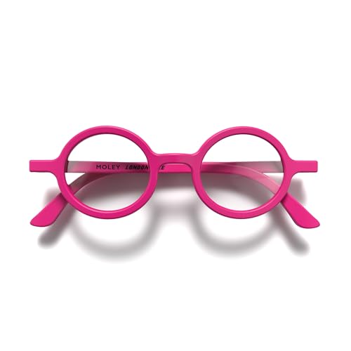 LONDON MOLE Runde Lesebrille | Moley-Brille | Coole Leser | Stilvolle Brille für Herren Damen Unisex | Federscharniere | Rosa | + 2,0 Vergrößerung LONDON MOLE Runde Lesebrille | Moley-Brille | Coole Leser | Stilvolle Brille für Herren Damen Unisex | Federscharniere | Rosa | + 2,0 Vergrößerung von LONDON MOLE