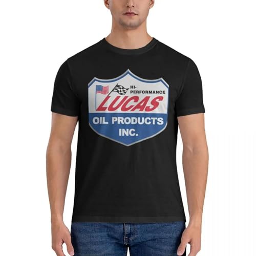 Lucas-Oil-Racing-Logo-Essential-T-Shirt-Essential-T-Shirt-t-Shirts-for-Men-Pack-Short Black M von LONG TA