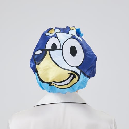 Longdon Homeone Duschhauben für Frauen, mit einer Vielzahl von Mustern, Schleifen-Design, große Größe, wasserdichte Badekappen für langes Haar, mit doppellagigem Satin & EVA-Stoff (blauer Hund) Longdon Homeone Duschhauben für Frauen, mit einer Vielzahl von Mustern, Schleifen-Design, große Größe, wasserdichte Badekappen für langes Haar, mit doppellagigem Satin & EVA-Stoff (blauer Hund) von LONGDON HOMEONE