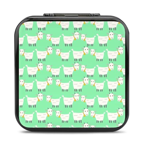 LONGHJ Farm Sheep Switch Game Holder Case mit 12 Patronenfächern, tragbare Spielkarten-Organizer-Box von LONGHJ