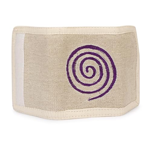 LONGING TO BUY Hanf Faltbare Geldbörse für Männer & Frauen, Hanf Slim Wallet für Männer & Frauen, Beige, Pack of 1- Jalebi Design, Hanf Geldbörse für Damen & Herren von LONGING TO BUY