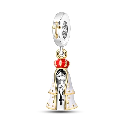 LONGLUCK 925 Sterling Silber Charms für Armbänder und Halsketten Kopfhörer Musik Perlen Gold Gerbera Charms Sparkle von LONGLUCK