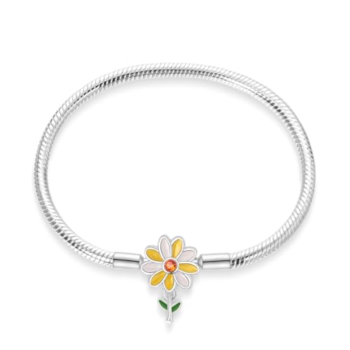 LONGLUCK Armkette Damen Silber 925 Schlange Kette Libellen und vierblättriges KleeblattAnhänger Beads Charm Armband mit 5A Cubic Zirconia für Frauen Geschenk für Sie LONGLUCK Armkette Damen Silber 925 Schlange Kette Libellen und vierblättriges KleeblattAnhänger Beads Charm Armband mit 5A Cubic Zirconia für Frauen Geschenk für Sie von LONGLUCK