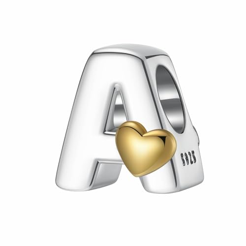 LONGLUCK Complete A~Z Alphabet Charm Letter Beads Solid 926 Sterling Silber passt europäischen Armbänder Halskette Frauen Schmuck Geschenk Optionen LONGLUCK Complete A~Z Alphabet Charm Letter Beads Solid 926 Sterling Silber passt europäischen Armbänder Halskette Frauen Schmuck Geschenk Optionen von LONGLUCK