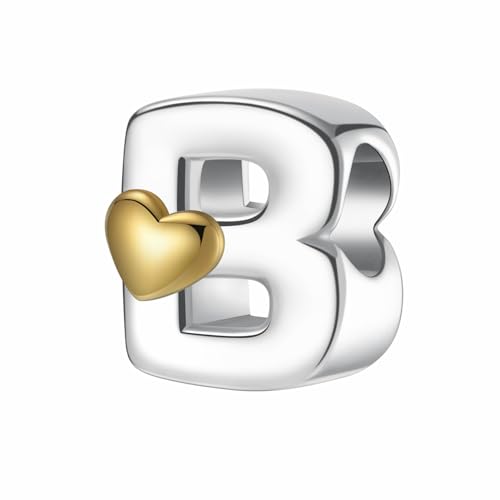 LONGLUCK Complete A~Z Alphabet Charm Letter Beads Solid 927 Sterling Silber passt europäischen Armbänder Halskette Frauen Schmuck Geschenk Optionen LONGLUCK Complete A~Z Alphabet Charm Letter Beads Solid 927 Sterling Silber passt europäischen Armbänder Halskette Frauen Schmuck Geschenk Optionen von LONGLUCK