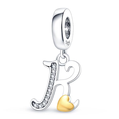 LONGLUCK Complete A~Z Alphabet Charm Letter Beads Solid 928 Sterling Silber passt europäischen Armbänder Halskette Frauen Schmuck Geschenk Optionen von LONGLUCK